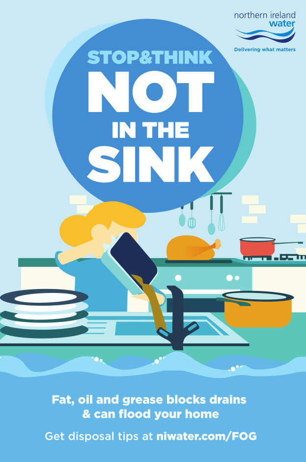 NI Water - Stop & Think, Not in the Sink